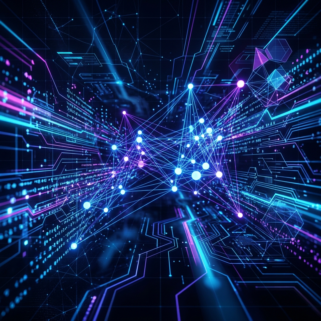 Fondo futurista inteligencia artificial